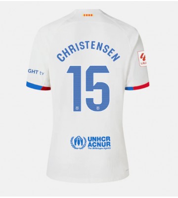 Barcelona Andreas Christensen #15 Bortatröja Dam 2023-24 Kortärmad